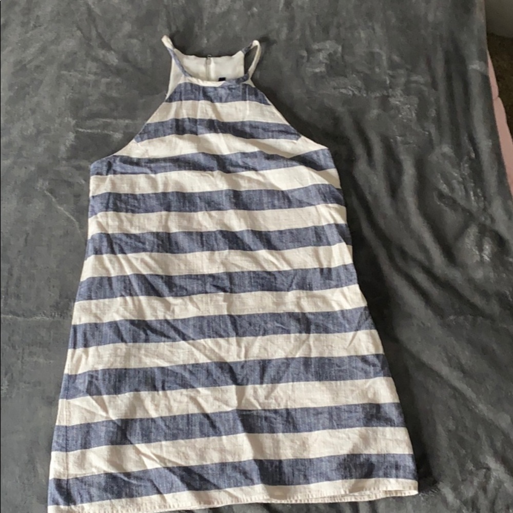 Striped midi dress
